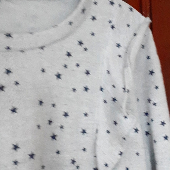 J Crew Mercantile sz small Ruffle and Stars sweatshirt pit 18 inches - Picture 4 of 5